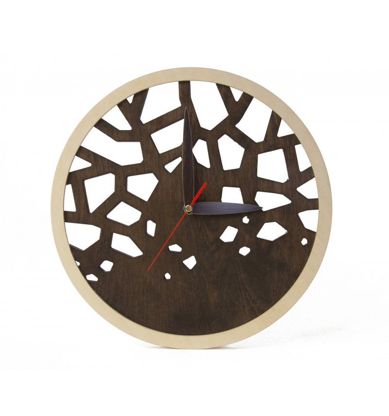 Apvalus medinis sieninis laikrodis "Medis"
