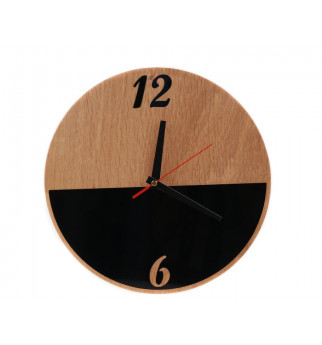 MDF plokštės bei akrilinio stiklo sieninis laikrodis