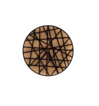 MDF plokštės bei akrilinio stiklo sieninis laikrodis "Laikas"