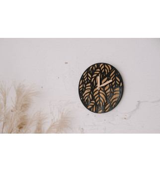 Medinis sieninis laikrodis su akrilo stiklu "Laikas"