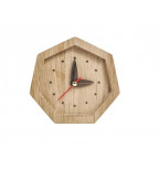 Septinkampės formos medinis sieninis laikrodis "Promi"