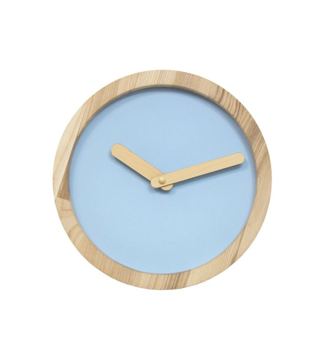 Šviesus apvalus sieninis laikrodis "Laikas"