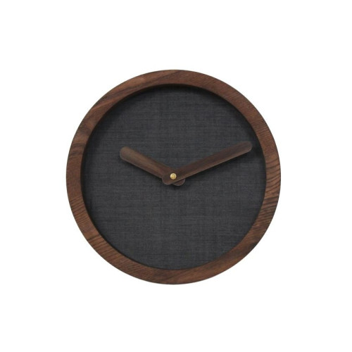 Dark round wall clock