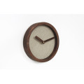 Dark round wall clock 