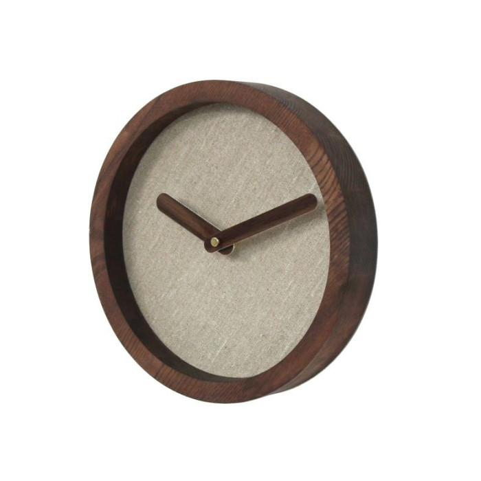 Dark round wall clock 