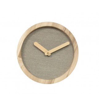 Apvalios formos šviesus medinis sieninis laikrodis
