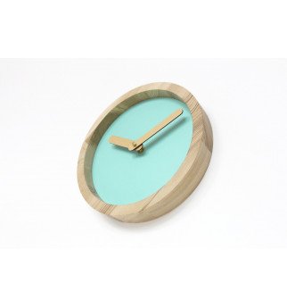 Apvalios formos šviesus medinis sieninis laikrodis "Laikas"