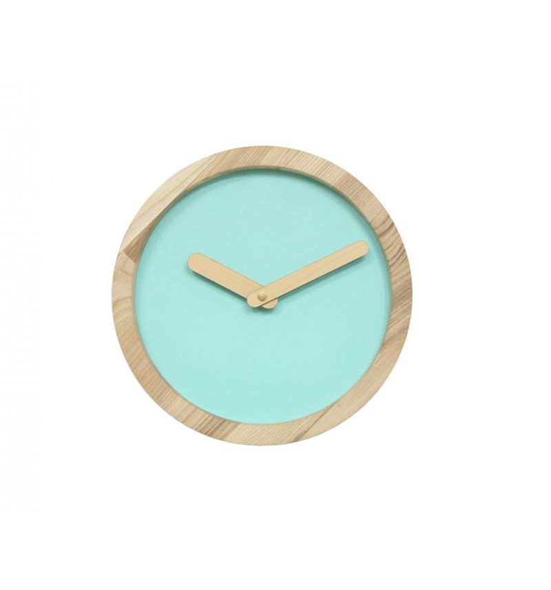 Apvalios formos šviesus medinis sieninis laikrodis "Laikas"