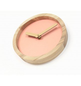 Šviesus apvalus sieninis laikrodis