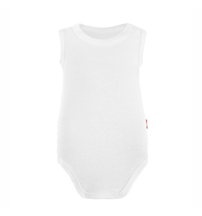 Baltas smėlinukas trupomis rankovėmis