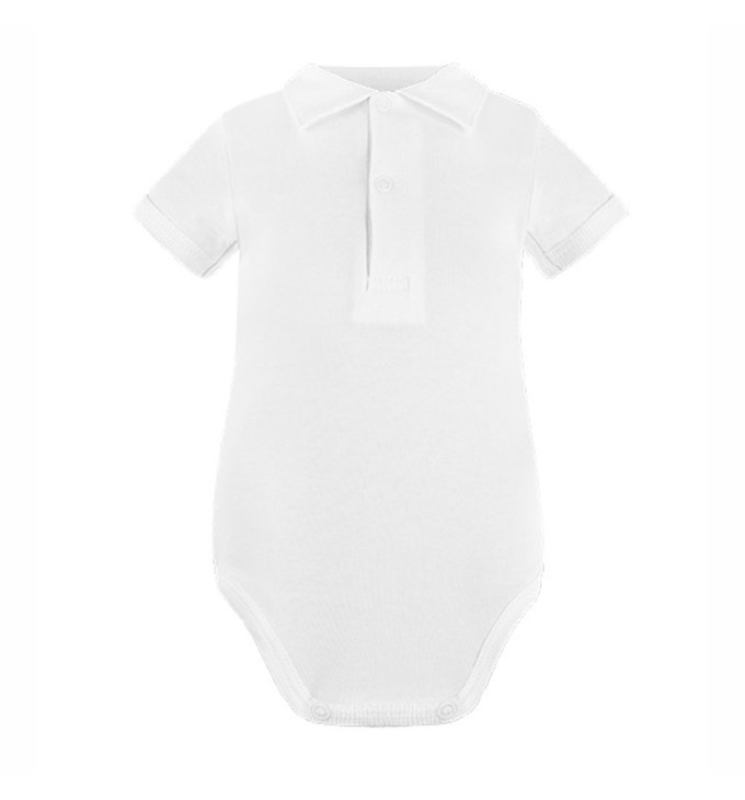 Baltas smėlinukas trupomis rankovėmis