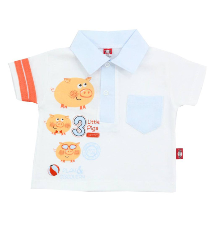 Balti marškinėliai "3 paršiukai"