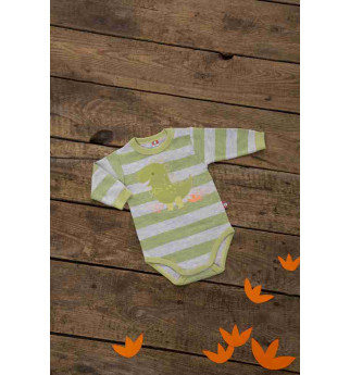 Dryžuotas smėlinukas ilgomis rankovėmis