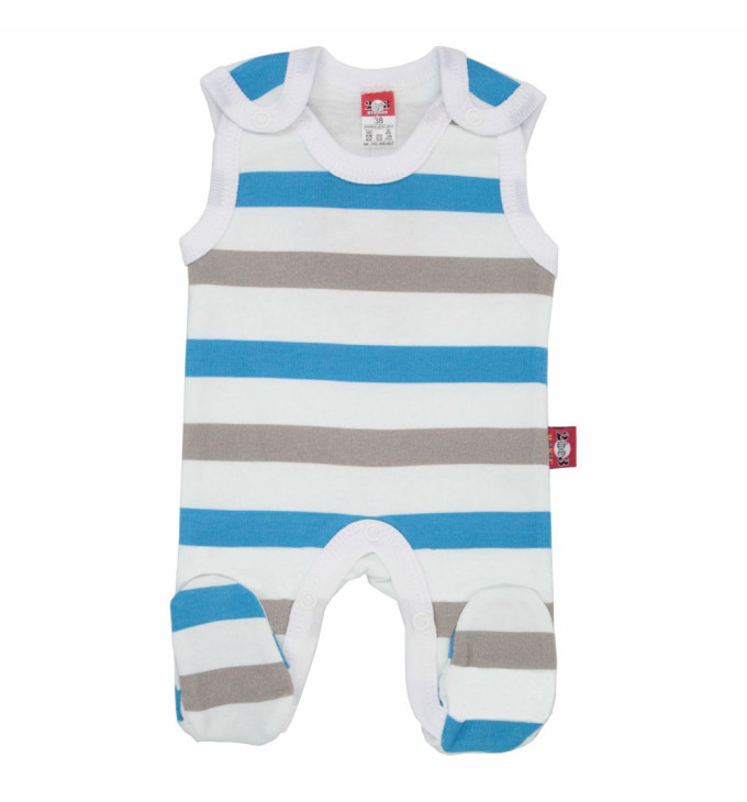 Dryžuoti šliaužtinukai trumpomis rankovėmis ankstukams "Ankstukas"