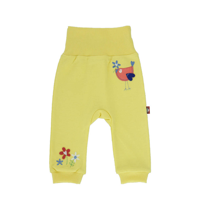 Geltonos kelnės "Smalsus paukštelis"