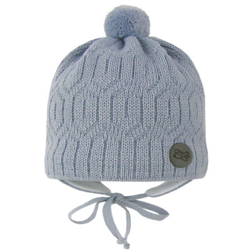 Grey baby hat with ears