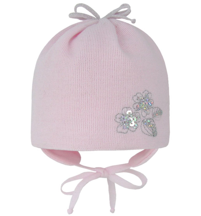 Rausva kepurė "Gėlytė"