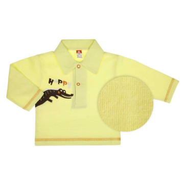Long-sleeve baby T-shirt „Krokodiliukas“