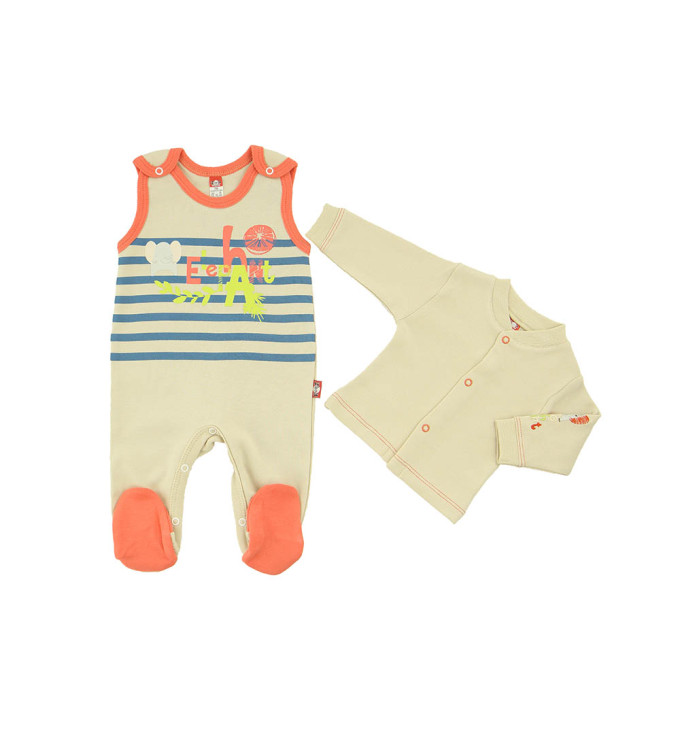 Marškinėlių ir šliaužtinukų rinkinukas „Drambliukas“