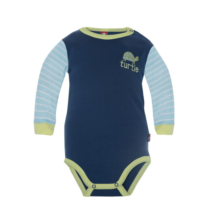 Mėlynas smėlinukas žydromis rankovėmis "Vėžliukas"