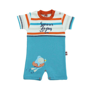 Blue baby leggings „Begemotukas“