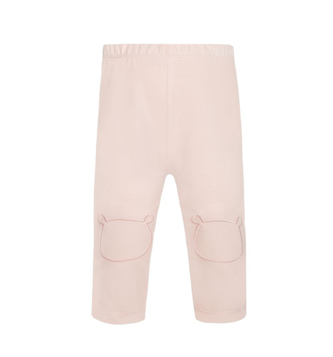 Rausvos kelnės su išsiuvinėtu žvėreliu "Pantera"