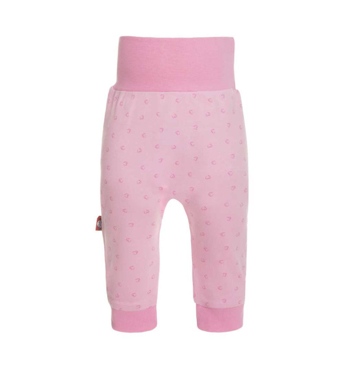 Rožinės kelnės su širdutėmis