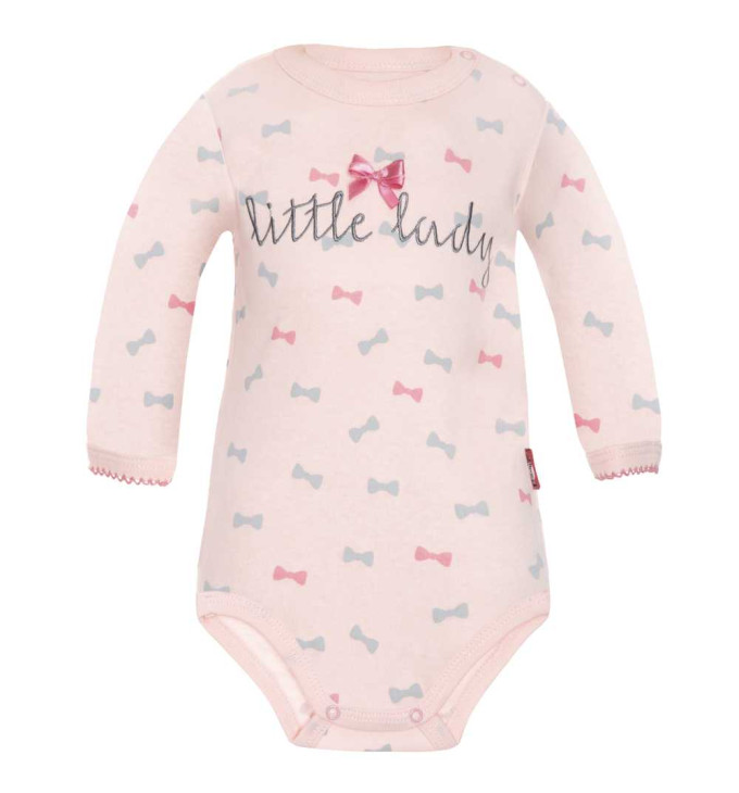 Rožinis smėlinukas ilgomis rankovėmis "Mažoji Ledi"