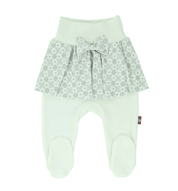 Smėlio spalvos kelnės su sijonėliu ir kaspinėliu "Stilinga mergytė"