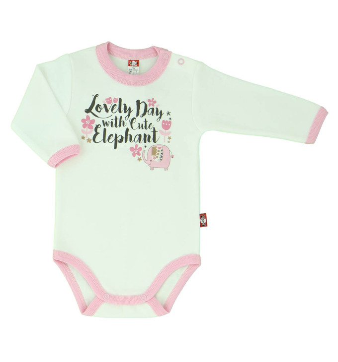 Smėlio spalvos smėlinukas  ilgomis rankovėmis "Drambliukas"