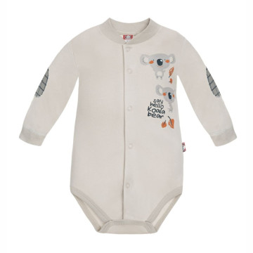 Sand-coloured baby bodysuit