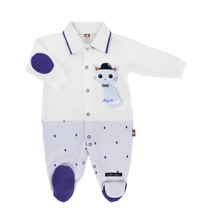 Stilingi šliaužtinukai su melsvos katytės aplikacija "Mielas"