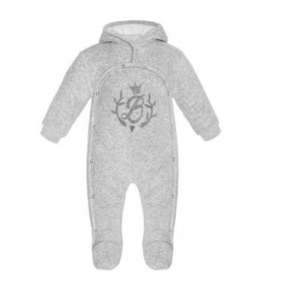 Šviesiai pilkas lauko kombinezonas su kapišonu