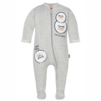 Light gray bodysuits with zipper „Avytės“