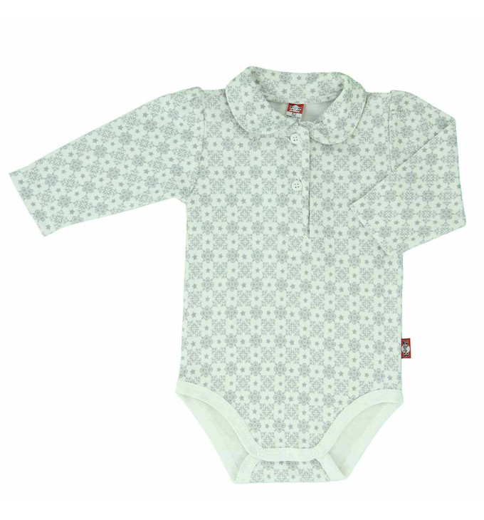 Šviesiai pilkos spalvos smėlinukas ilgomis rankovėmis "Stilinga mergytė"