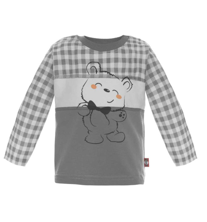 Tamsiai pilkos spalvos marškinėliai ilgomis rankovėmis "Vaikų lyga"