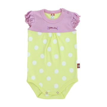 Summer bodysuit with puff sleeves 
