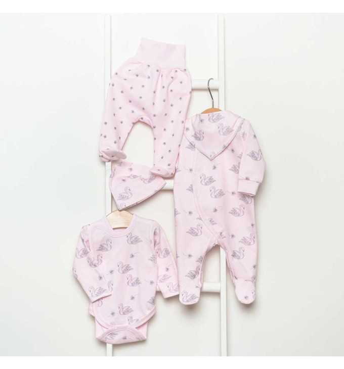 Vilaurita 5 dalių rožinis rinkinys - kolekcija "Lizette"