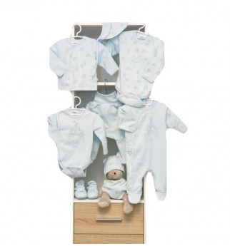 Vilaurita 9 dalių melsvas rinkinys - kolekcija "Edy"