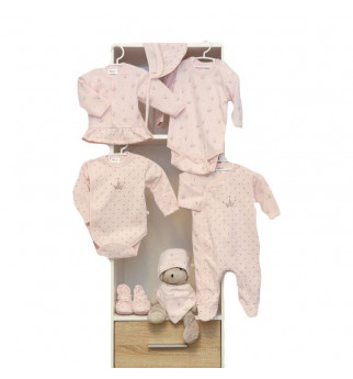 Vilaurita 9 dalių rožinis rinkinys - kolekcija "Meghan"