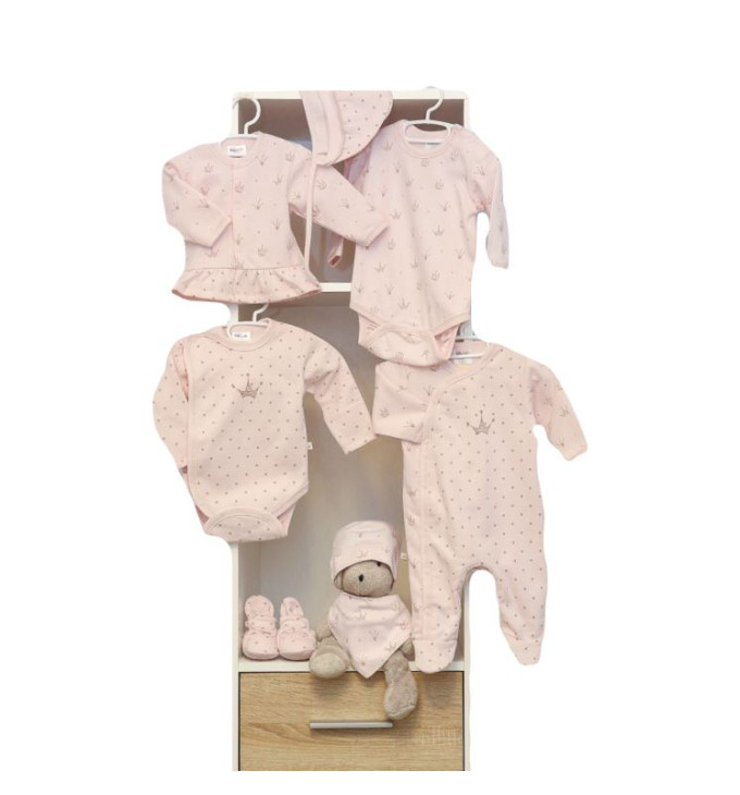 Vilaurita 9 dalių rožinis rinkinys - kolekcija "Meghan"