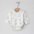 Vilaurita white baby bodysuit with mittens with reverse seams „Mini“