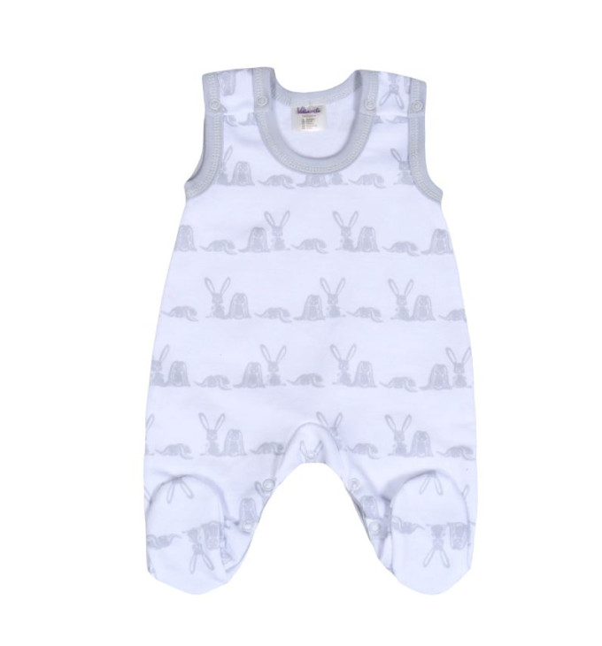 Vilaurita balti pašiltinti šliaužtinukai trumpomis rankovėmis "Ronny"