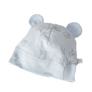 Vilaurita light blue baby hat with ears „Edy“