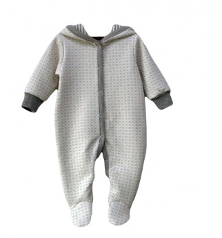 Vilaurita pilkas kombinezonas su kapišonu "Berty"
