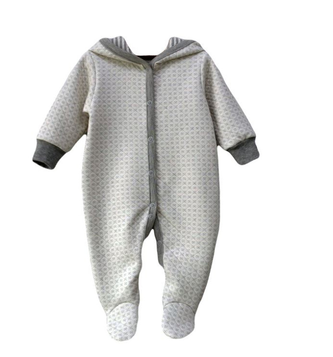 Vilaurita pilkas kombinezonas su kapišonu "Berty"