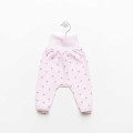 Vilaurita pink warm-lined baby trousers with feet „Lizette“