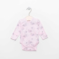 Vilaurita pink baby bodysuit with mittens „Lizette“