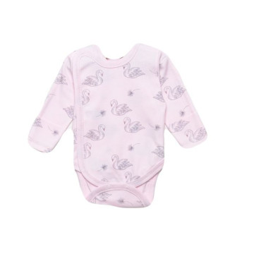 Vilaurita pink baby bodysuit with mittens „Lizette“