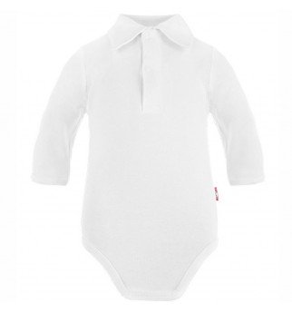 Baltas smėlinukas ilgomis rankovėmis